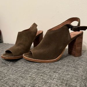Madewell Suede Heel Sandals
